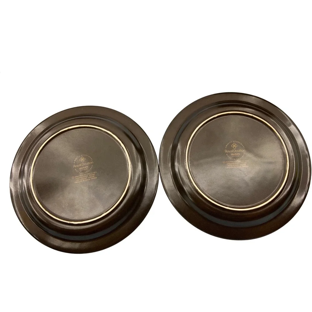 Royal Doulton Marbella LS1004 Lambeth Stoneware‎ Bowl and Plates Set 3pc 1973